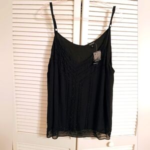 Plus size 3x chiffon tank top